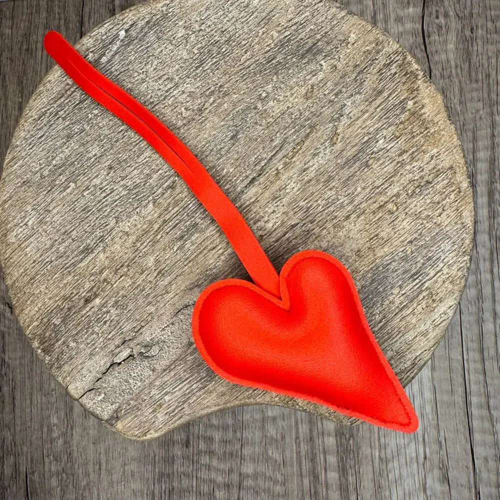 Red Heart Purse Charm Love Bag Flair NEW FAST SHIP Red Accessory Valentines